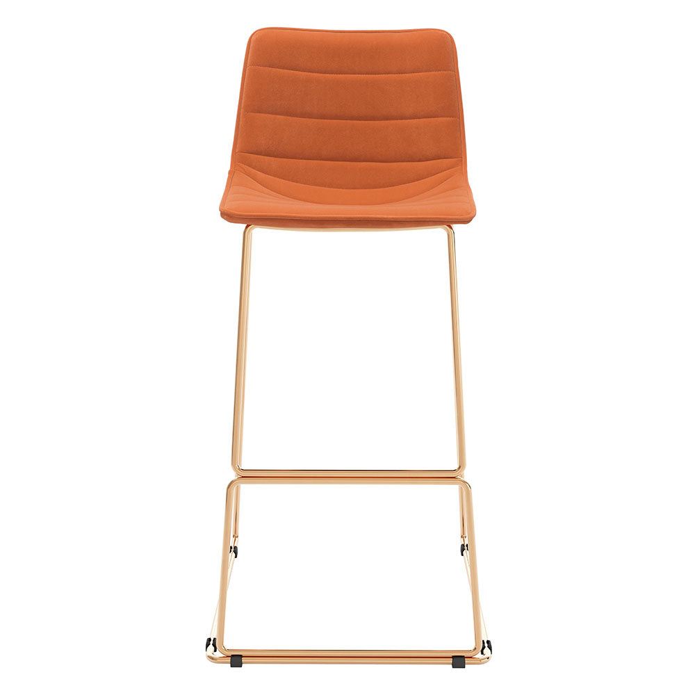 ADELE BARSTOOL ORANGE & GOLD