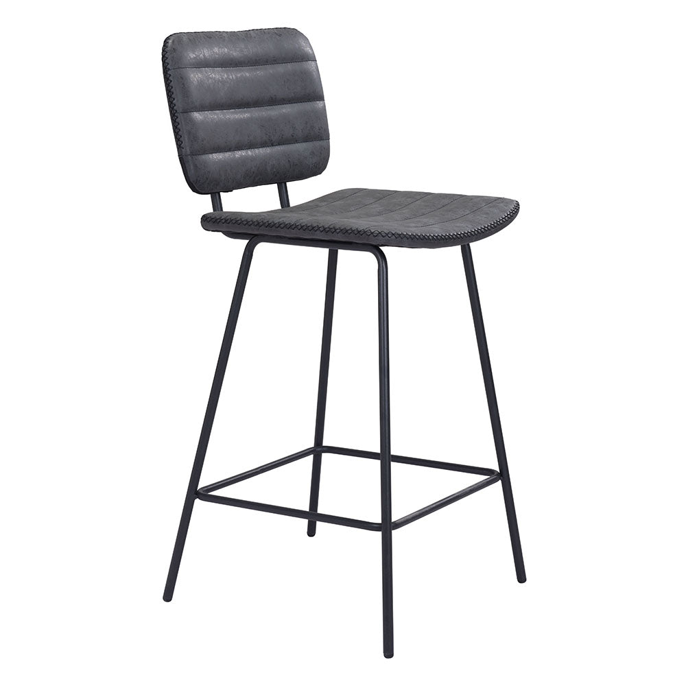 BOSTON COUNTER STOOL VINTAGE BLACK