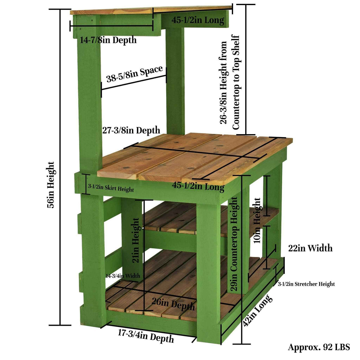 RUSTIC GARDENING WORKBENCH