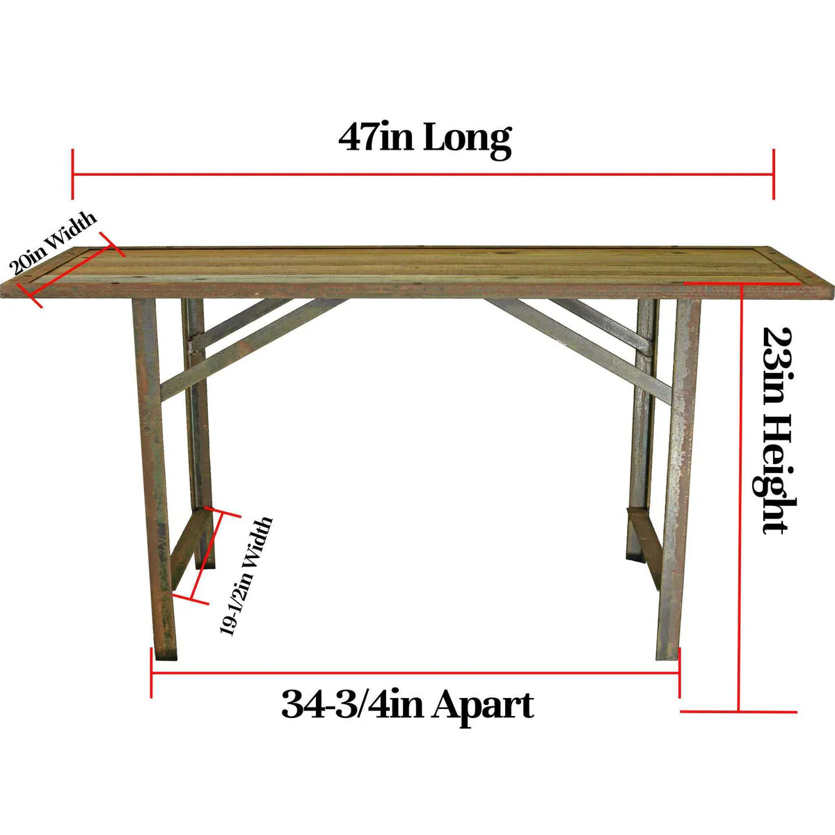 RUSTIC OUTDOOR WORK BENCH