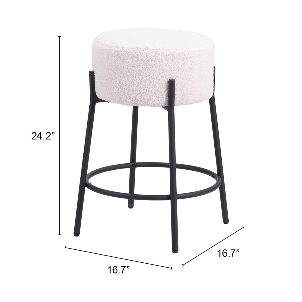 BLANCHE COUNTER STOOL IVORY
