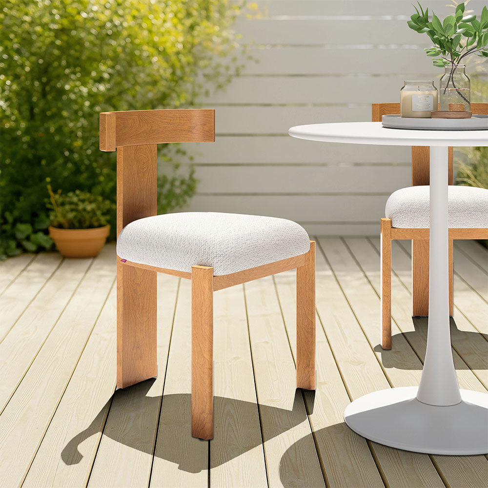 TIANA DINING CHAIR NATURAL & BEIGE