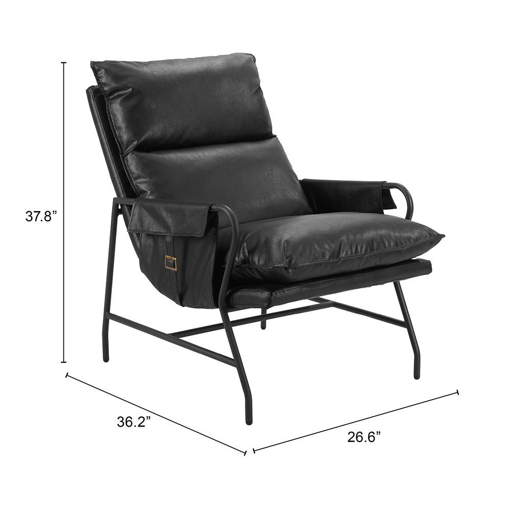 HALAUS ACCENT CHAIR BLACK