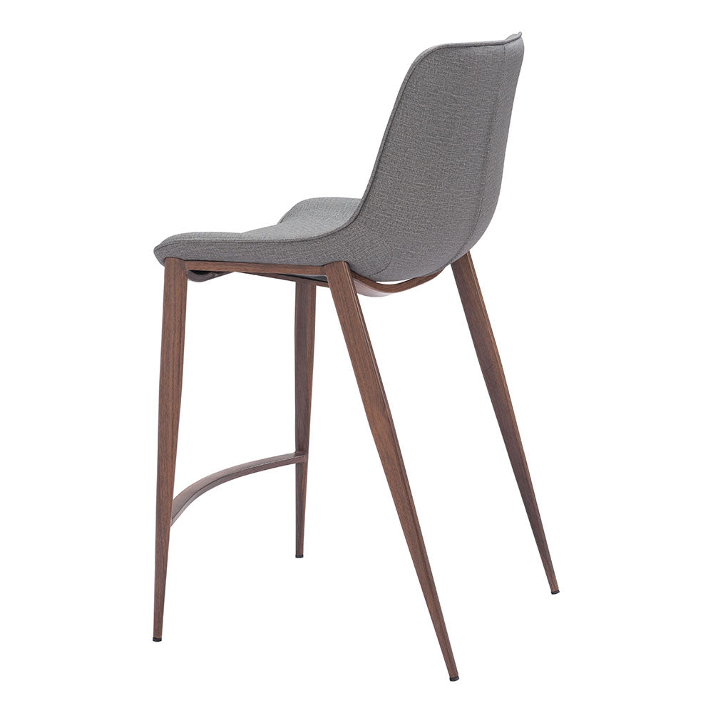 MAGNUS COUNTER STOOL SLATE GRAY & WALNUT