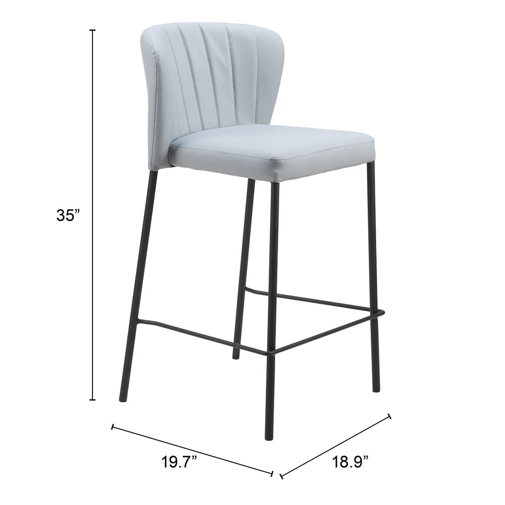 LINZ COUNTER STOOL GRAY