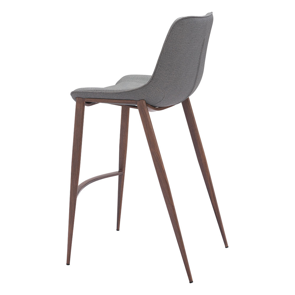 MAGNUS BARSTOOL SLATE GRAY & WALNUT