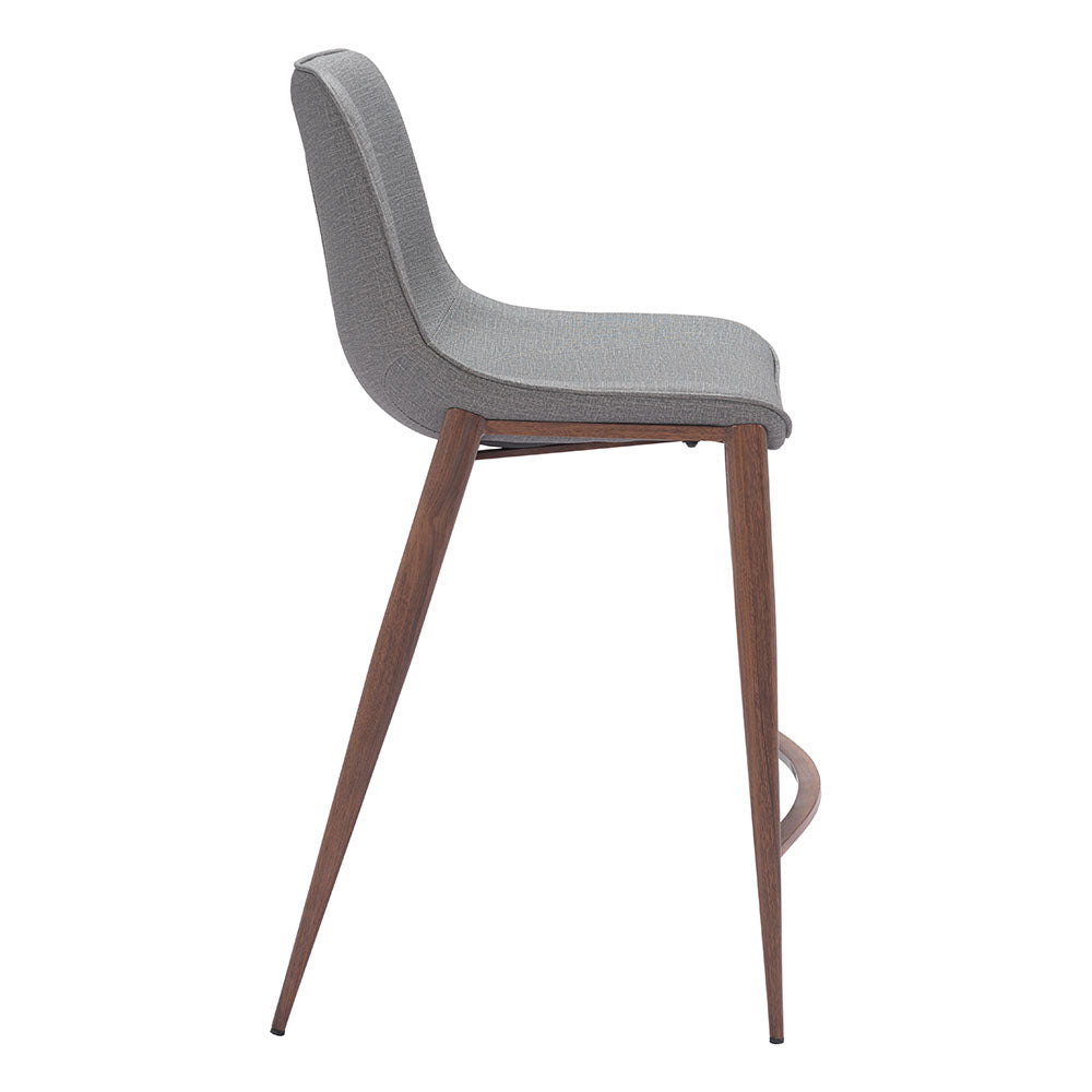 MAGNUS COUNTER STOOL SLATE GRAY & WALNUT