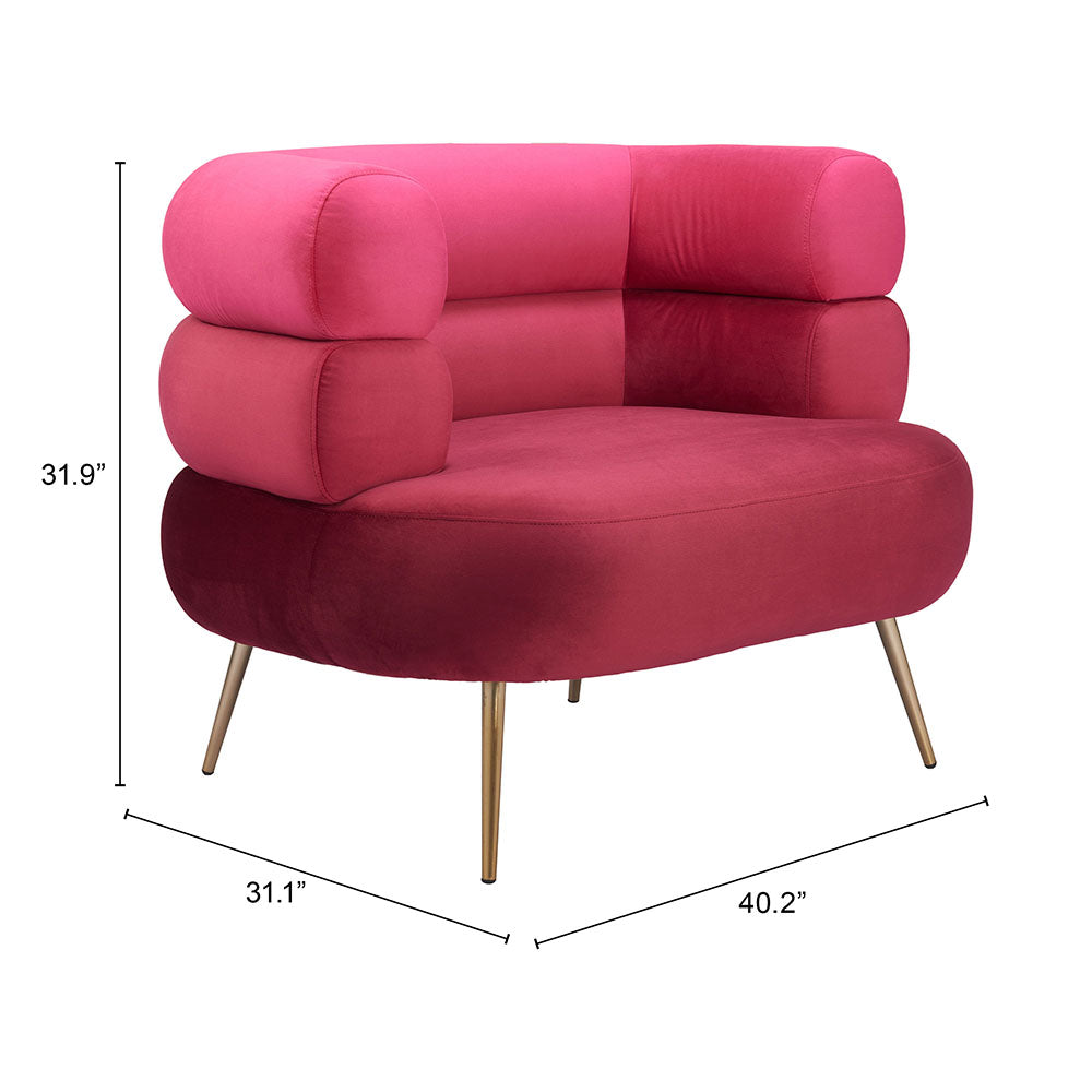 ARISH ACCENT CHAIR RED