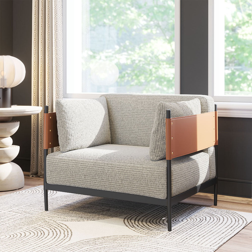 STIRBE ARMCHAIR GRAY