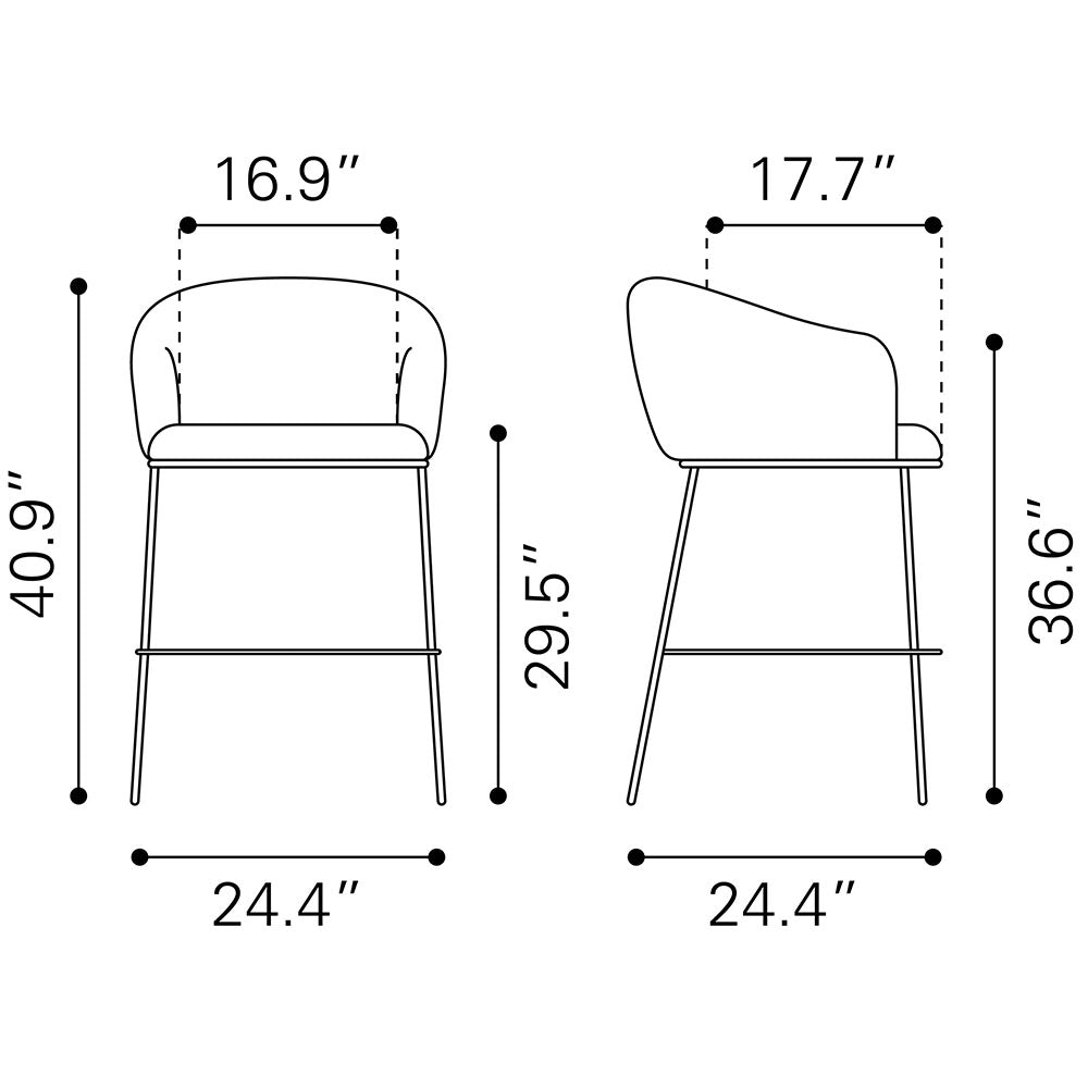 ESSEN BARSTOOL LVORY