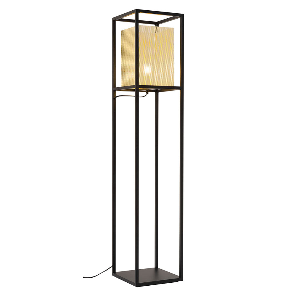 YVES FLOOR LAMP GOLD & BLACK
