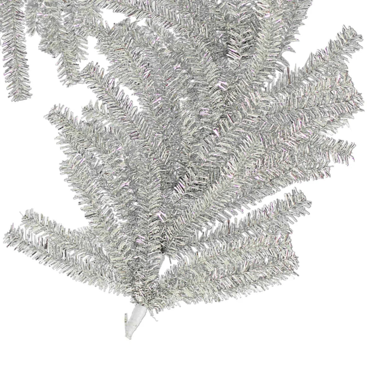 SILVER 1IN BRUSH CHRISTMAS GARLAND