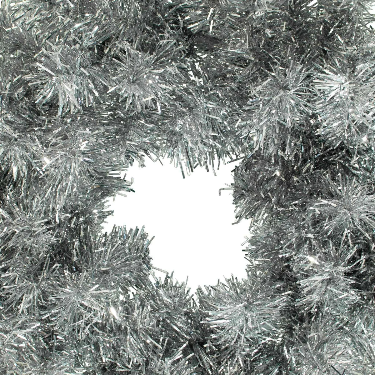 SILVER TINSEL CHRISTMAS WREATHS