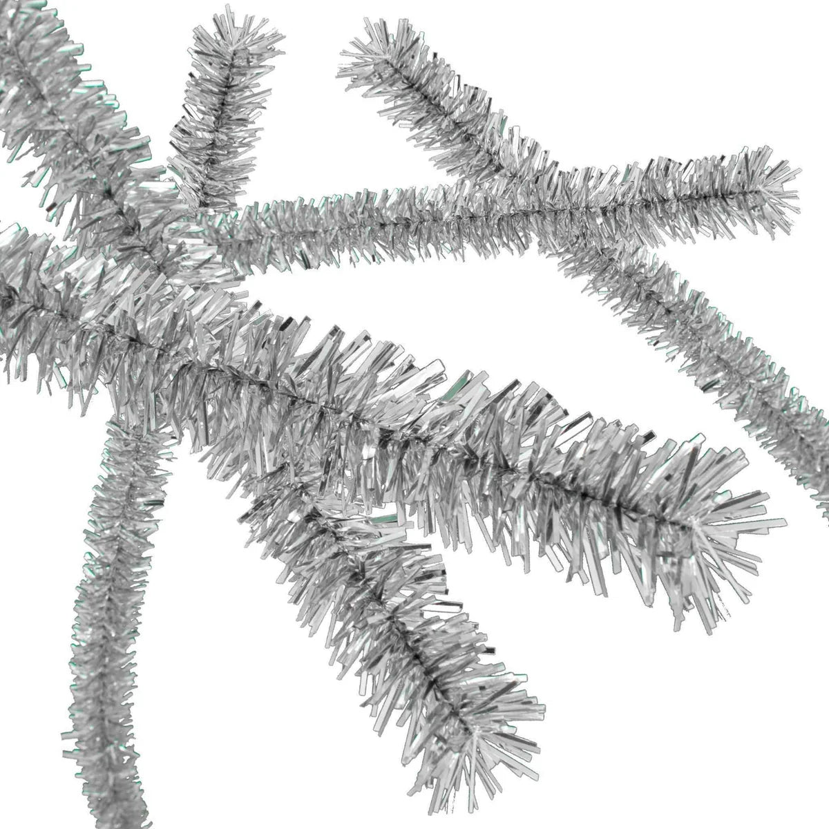SILVER TINSEL GARLAND