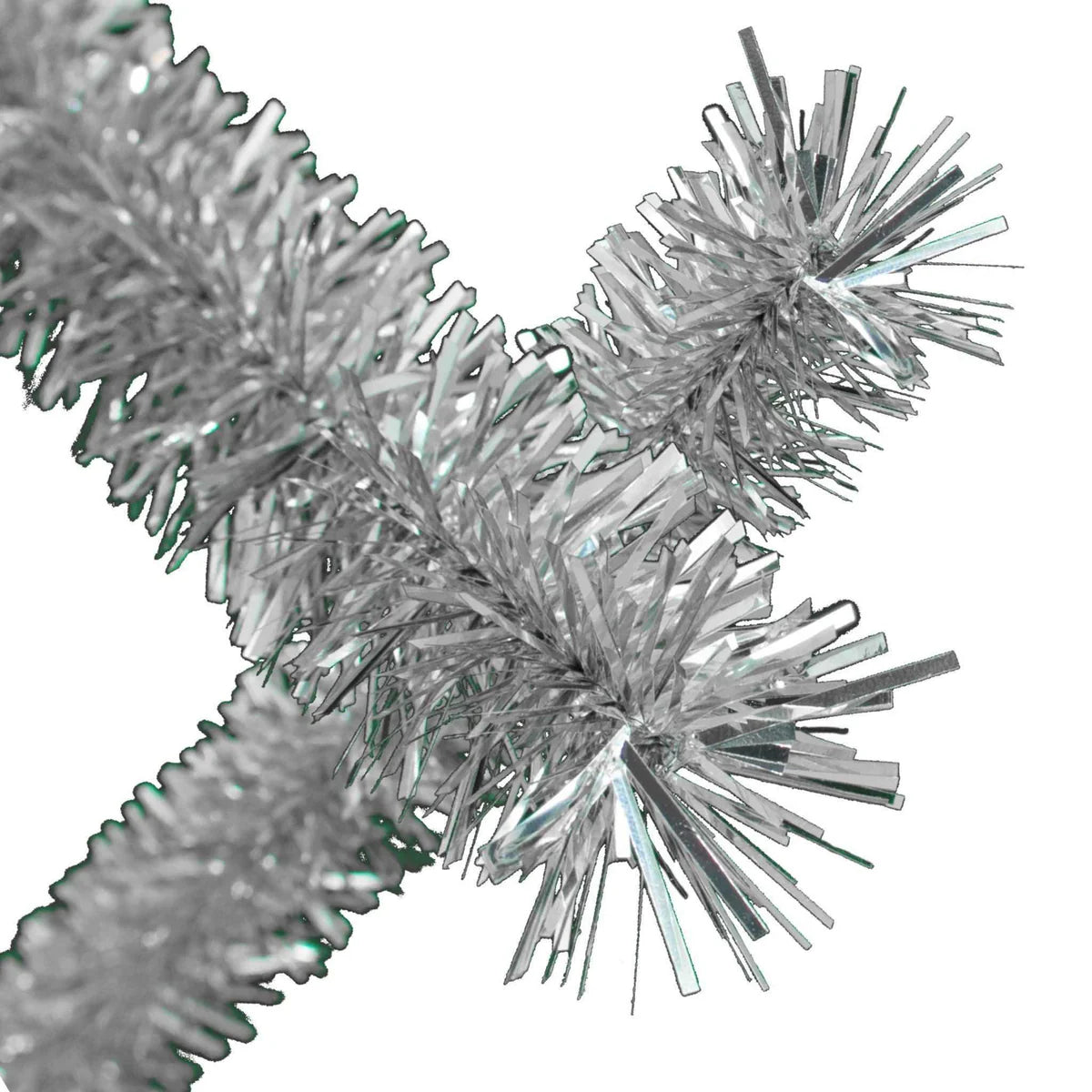 SILVER TINSEL GARLAND