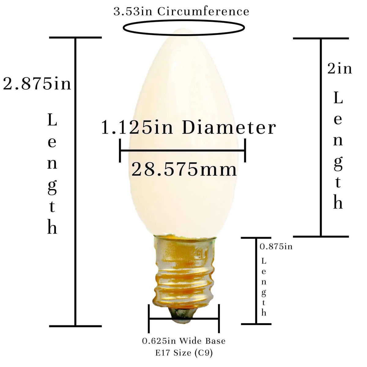 SOLID WHITE LIGHT BULBS