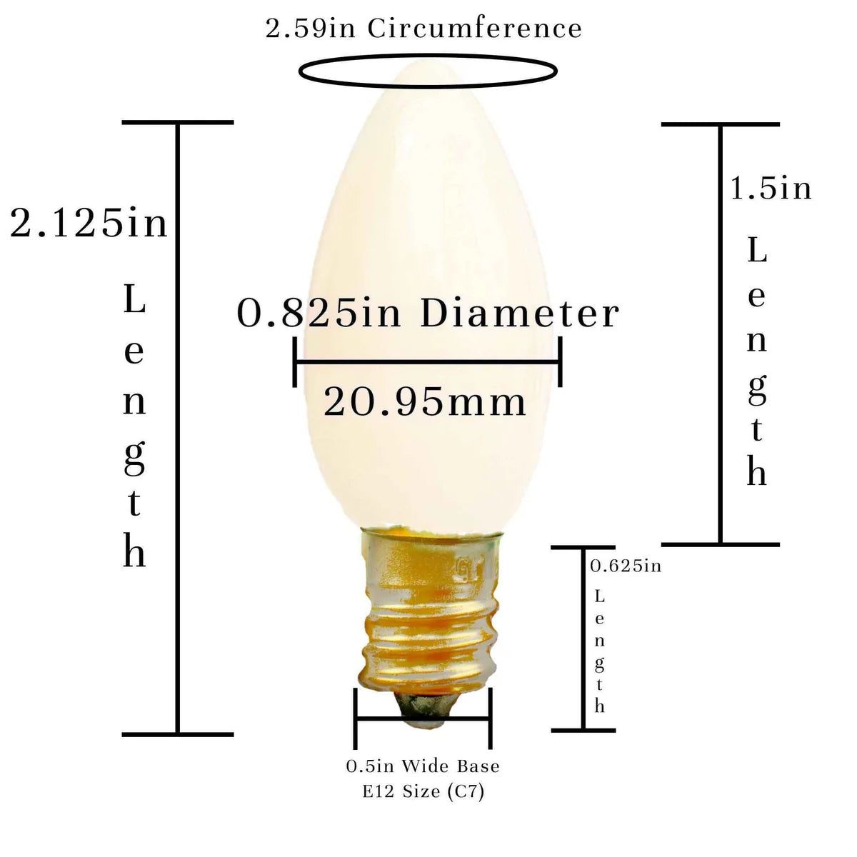 SOLID WHITE LIGHT BULBS