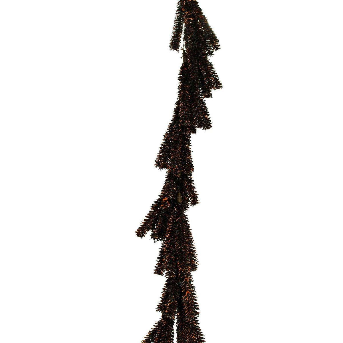 SPOOKY ORANGE & BLACK 1IN FIREWORK TINSEL HALLOWEEN GARLAND
