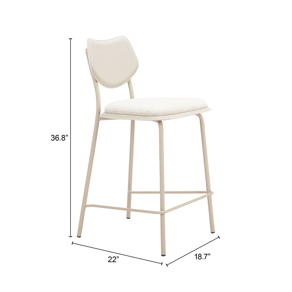 ZEAL COUNTER STOOL LIGHT GRAY