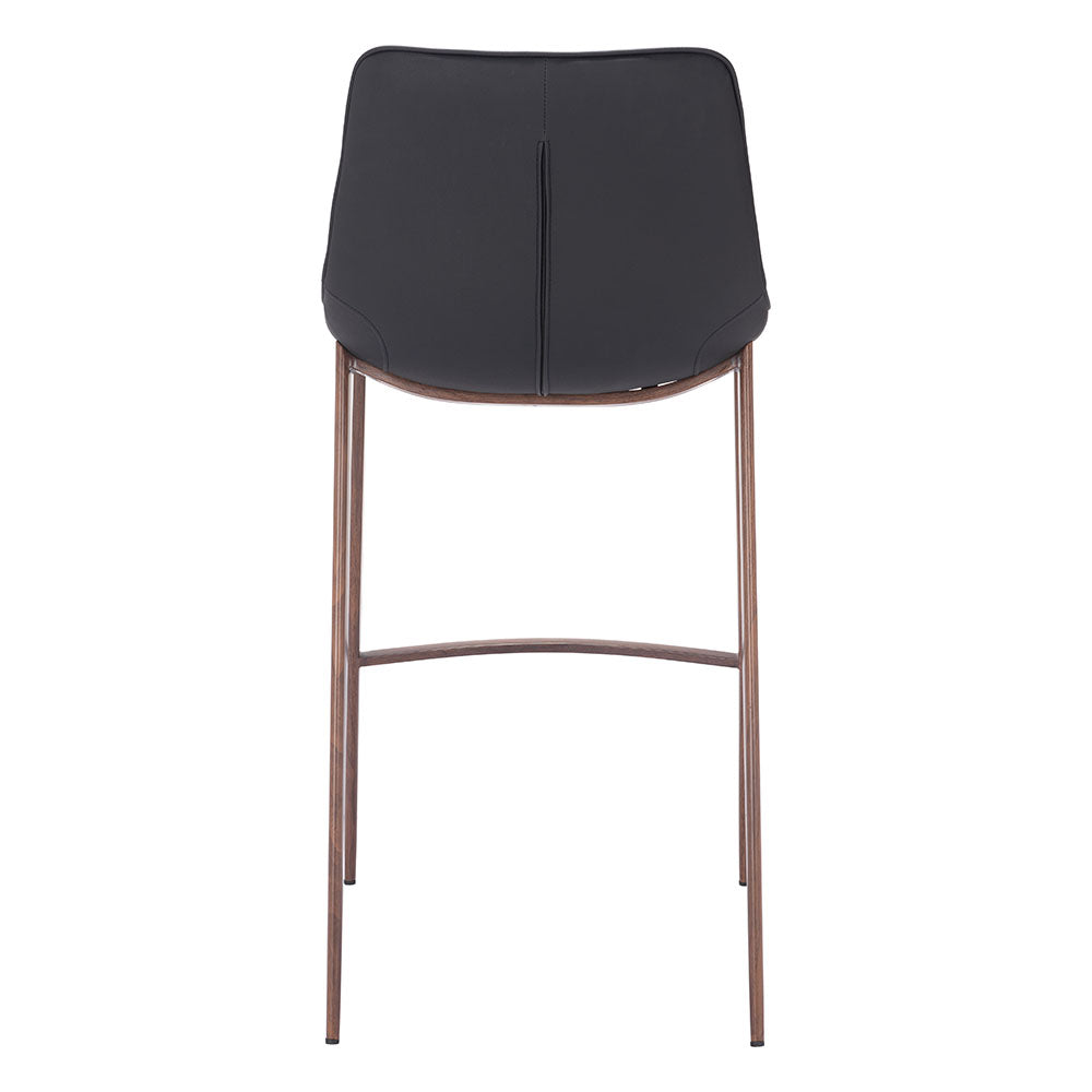 MAGNUS BARSTOOL BLACK & WALNUT