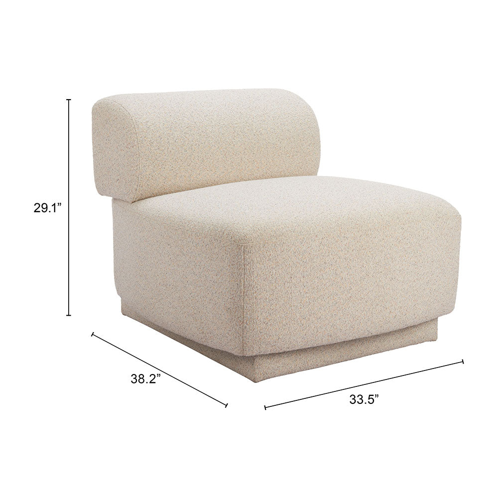 ANESE ACCENT CHAIR MULTIGRAIN BEIGE