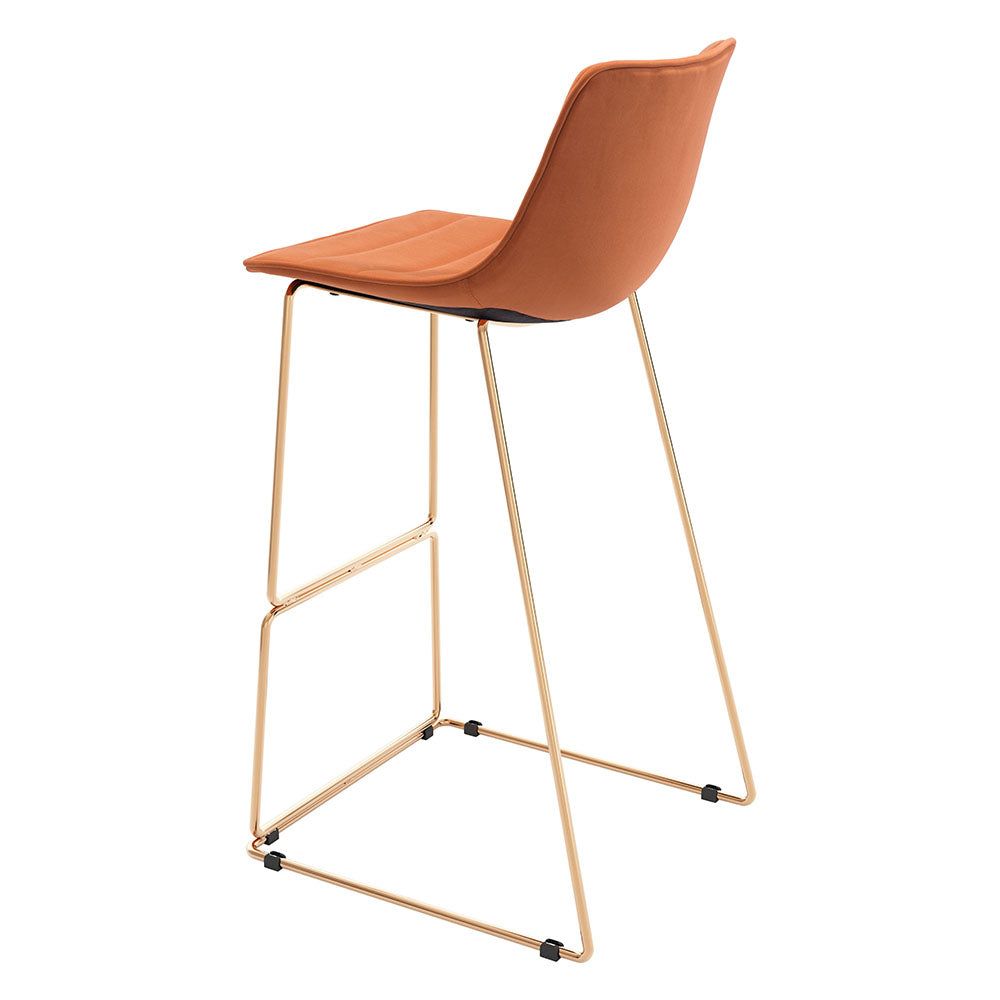 ADELE BARSTOOL ORANGE & GOLD