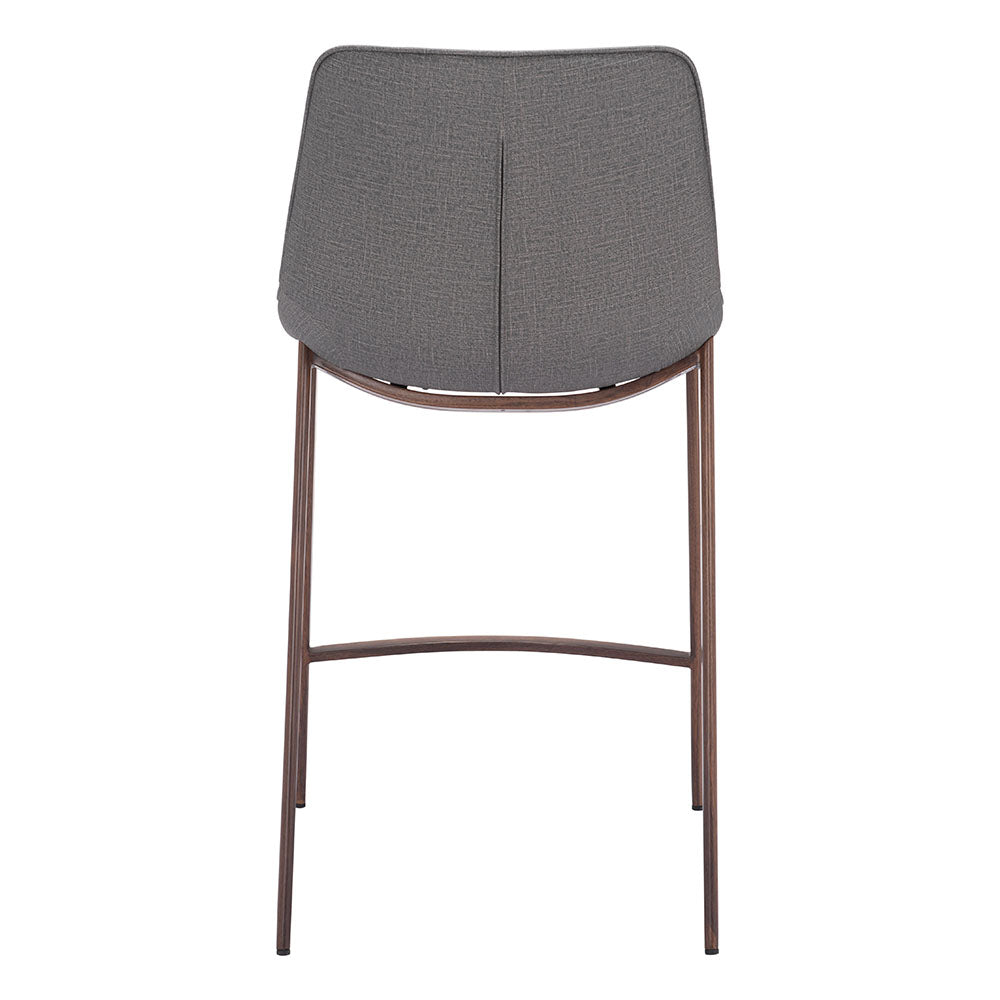 MAGNUS COUNTER STOOL SLATE GRAY & WALNUT