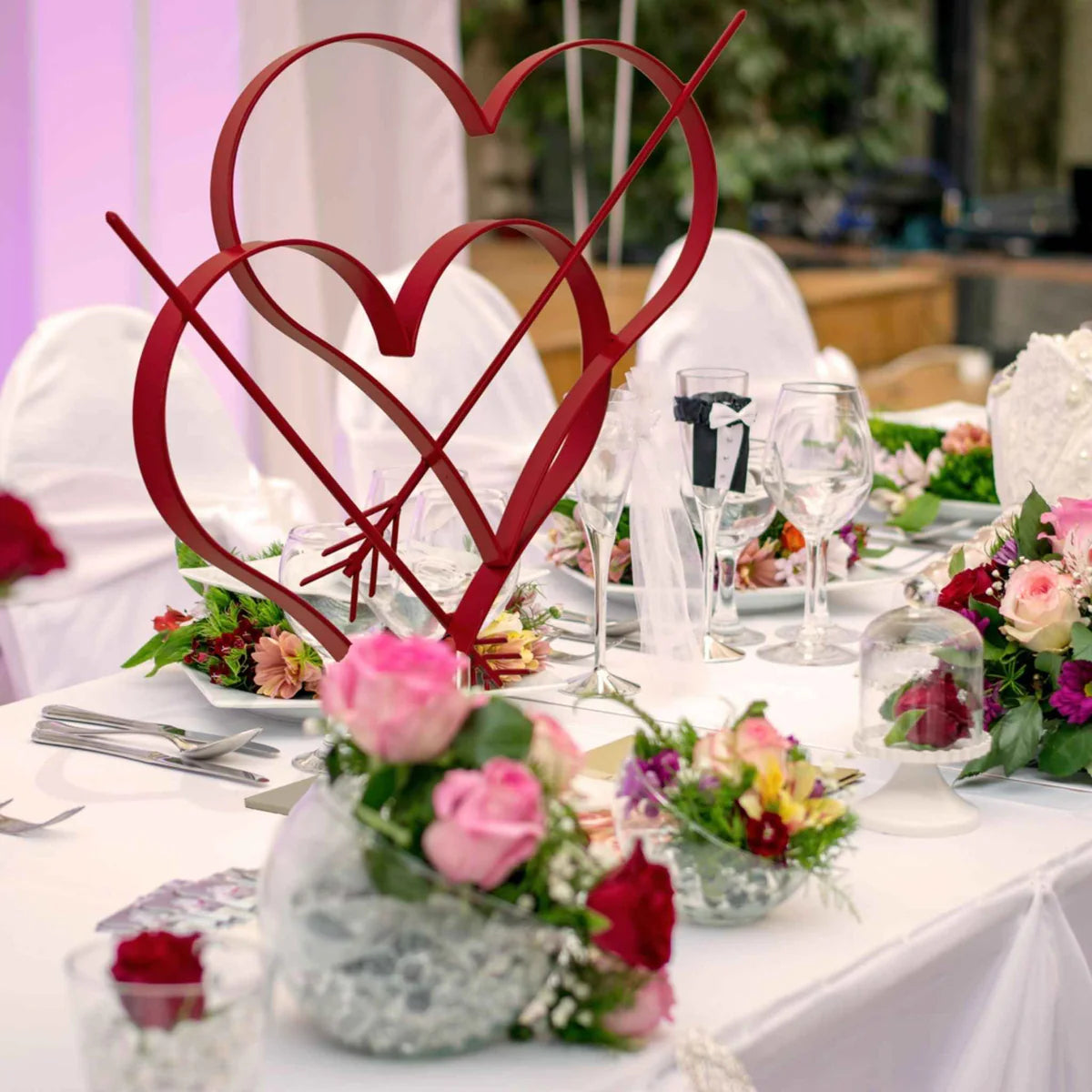 VALENTINE'S DAY DOUBLE HEART WITH CUPID'S ARROW