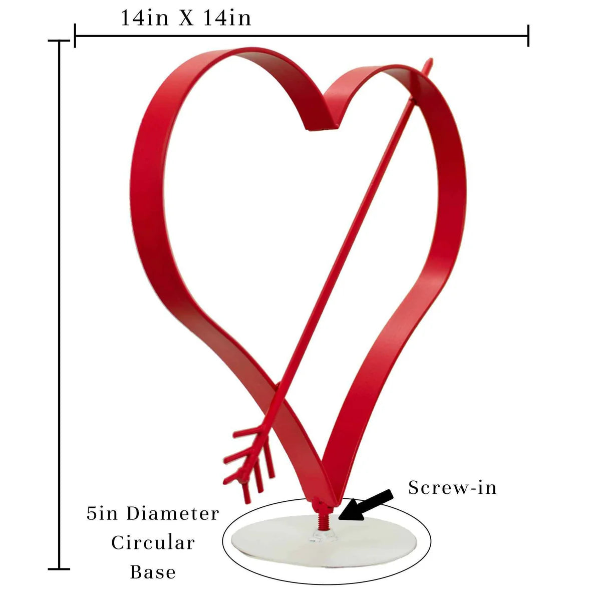 VALENTINE'S DAY HEART WITH CUPID'S ARROW
