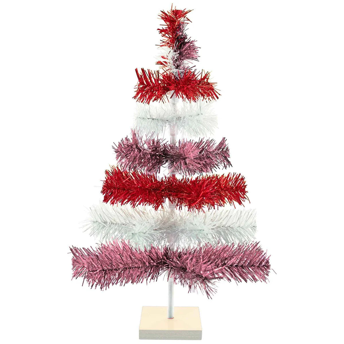 VALENTINE'S DAY LAYERED TINSEL TREE