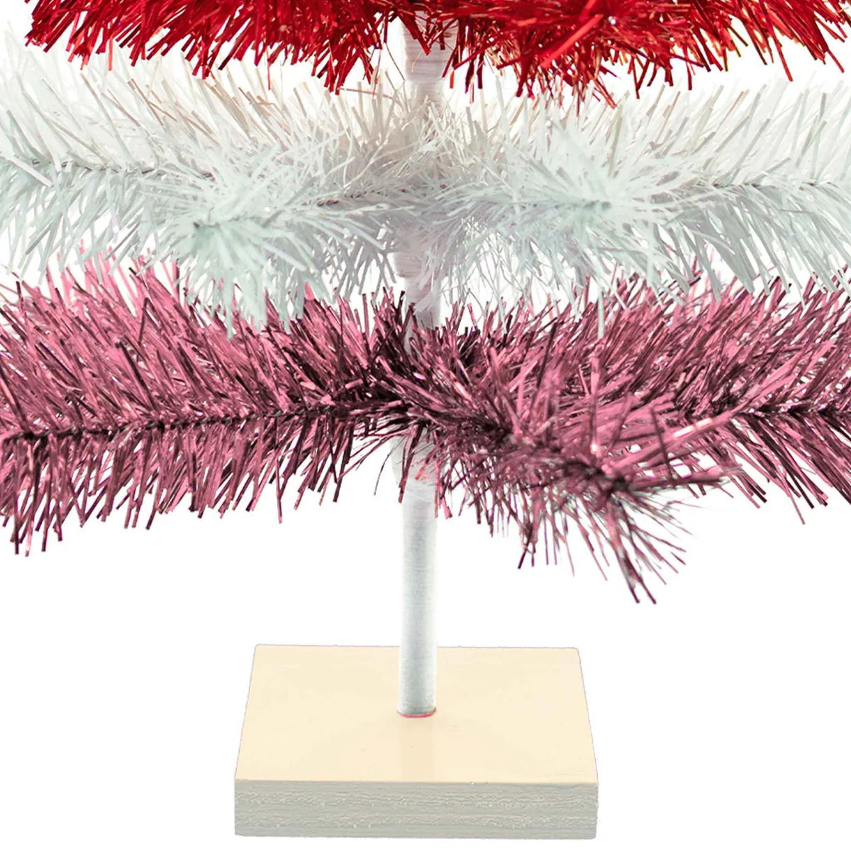 VALENTINE'S DAY LAYERED TINSEL TREE