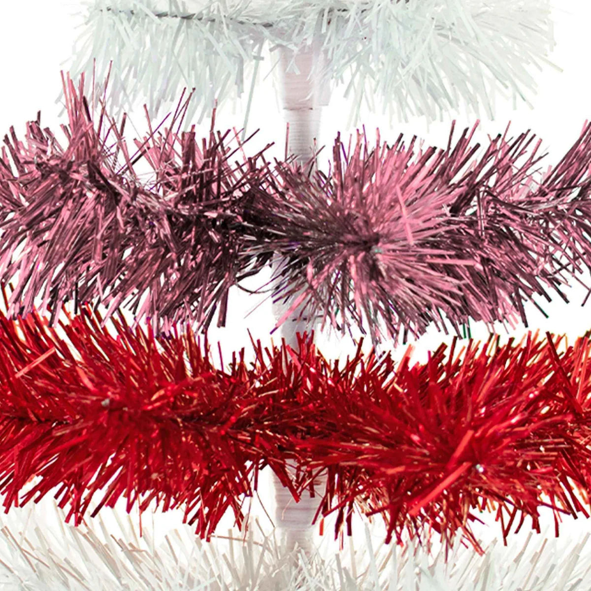 VALENTINE'S DAY LAYERED TINSEL TREE