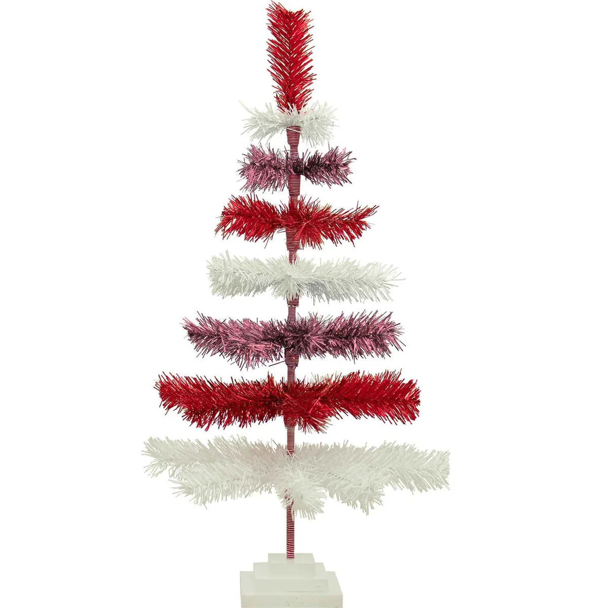 VALENTINE'S DAY LAYERED TINSEL TREE