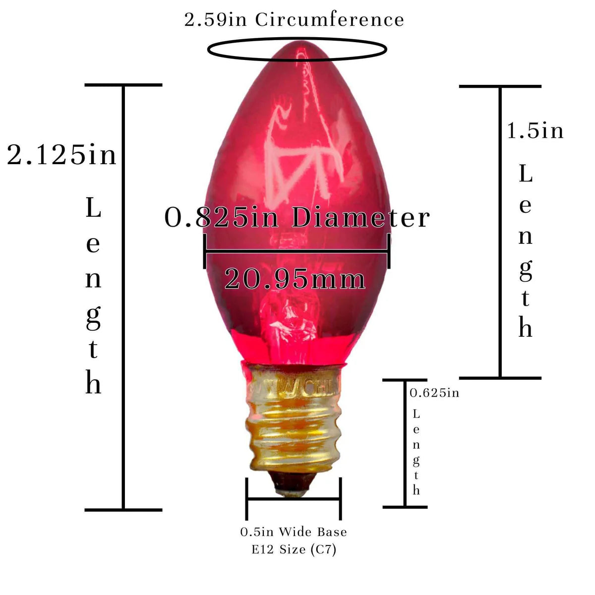 VALENTINE'S DAY REPLACEMENT LIGHT BULBS