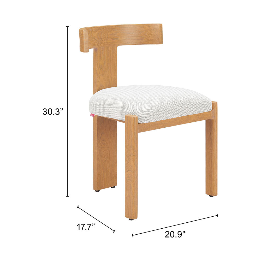 TIANA DINING CHAIR NATURAL & BEIGE