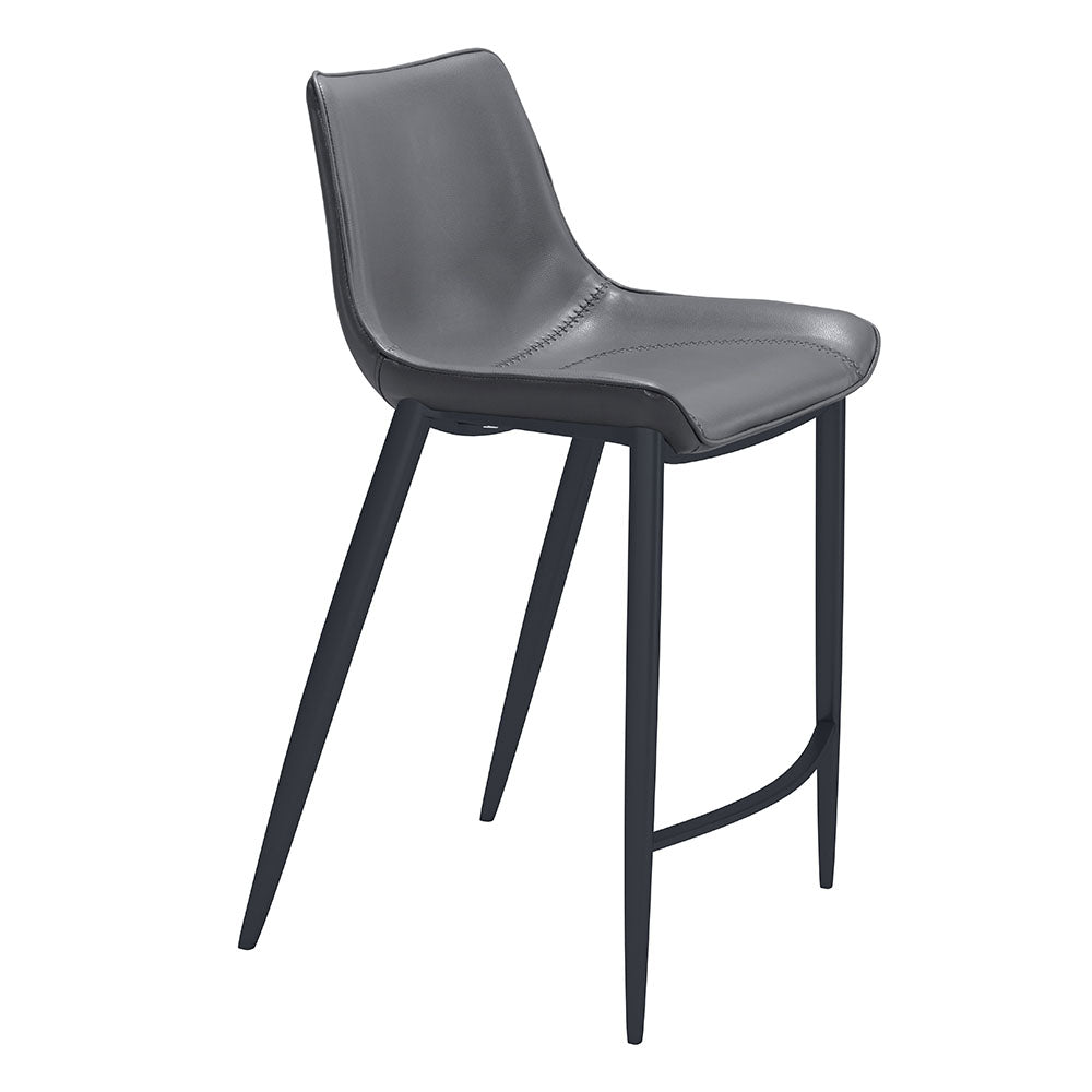 MAGNUS COUNTER STOOL DARK GRAY & BLACK