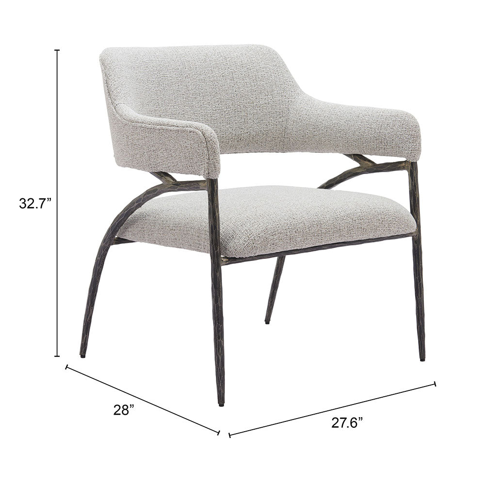 VESTERBORO ACCENT CHAIR GRAY