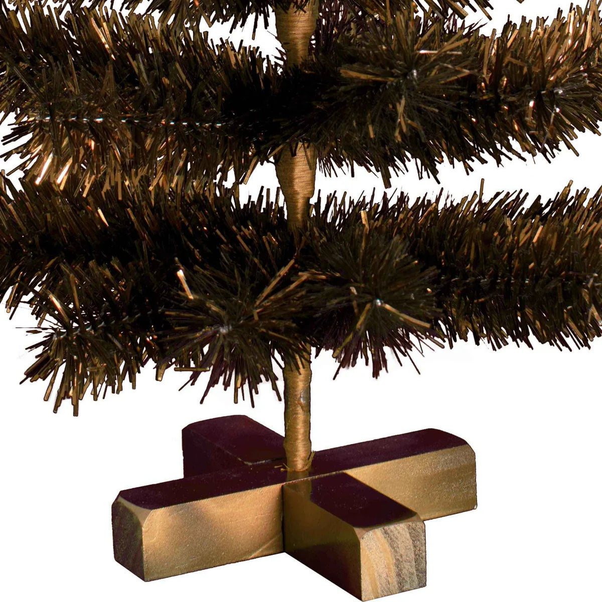 VINTAGE COPPER TINSEL CHRISTMAS TREE