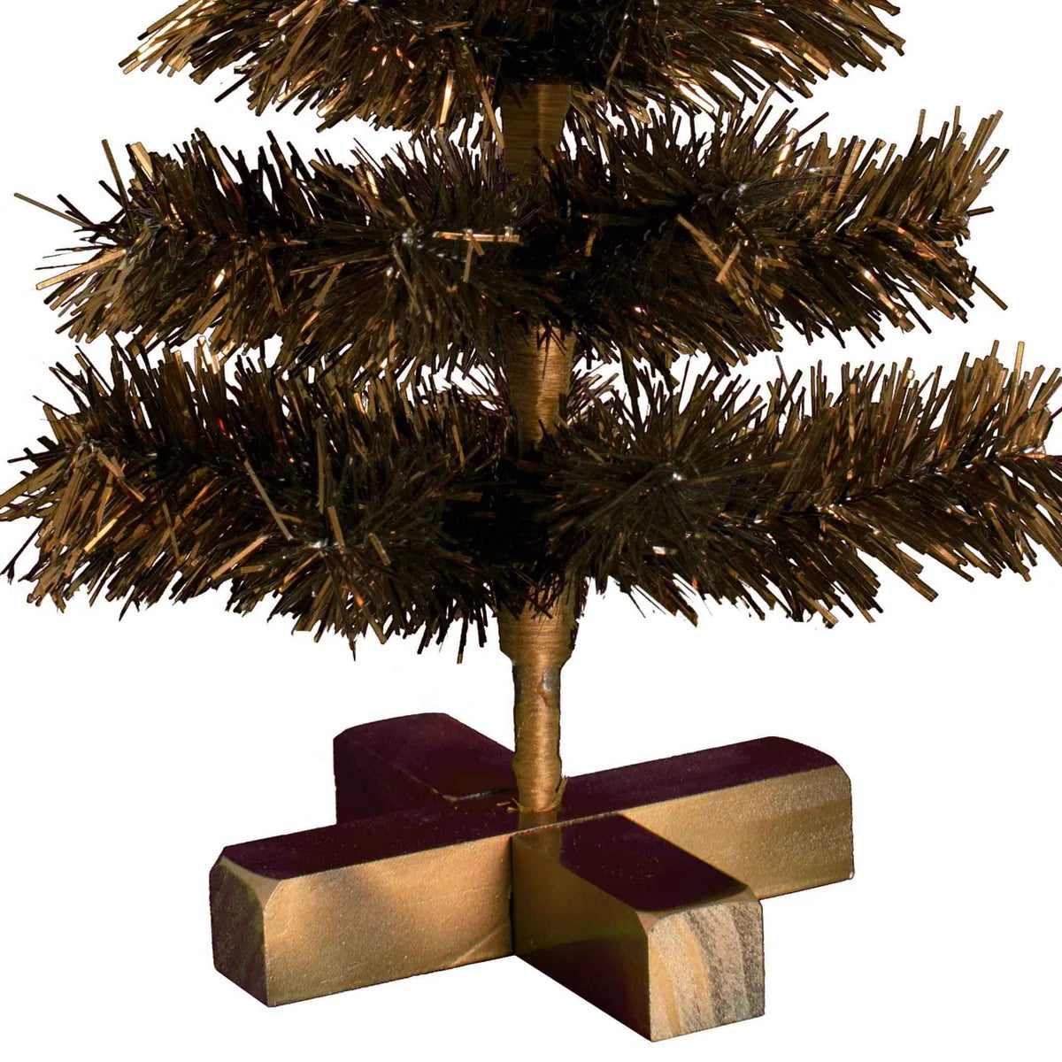 VINTAGE COPPER TINSEL CHRISTMAS TREE