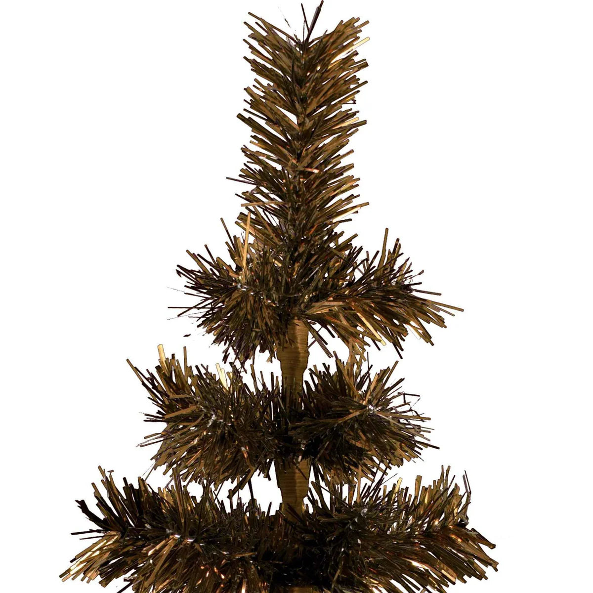 VINTAGE COPPER TINSEL CHRISTMAS TREE