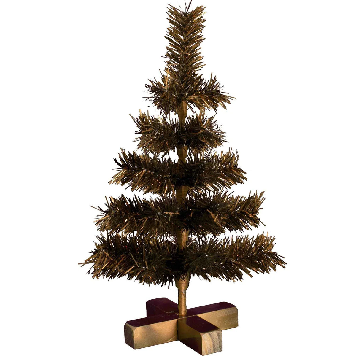 VINTAGE COPPER TINSEL CHRISTMAS TREE