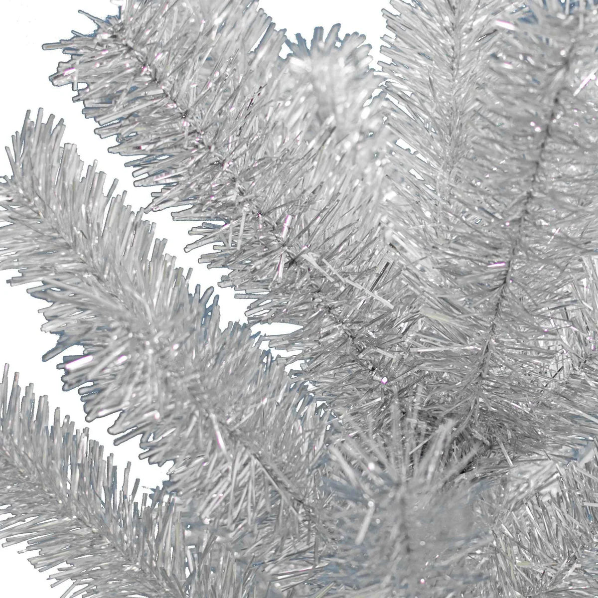 VINTAGE SILVER TINSEL BRANCH TREE