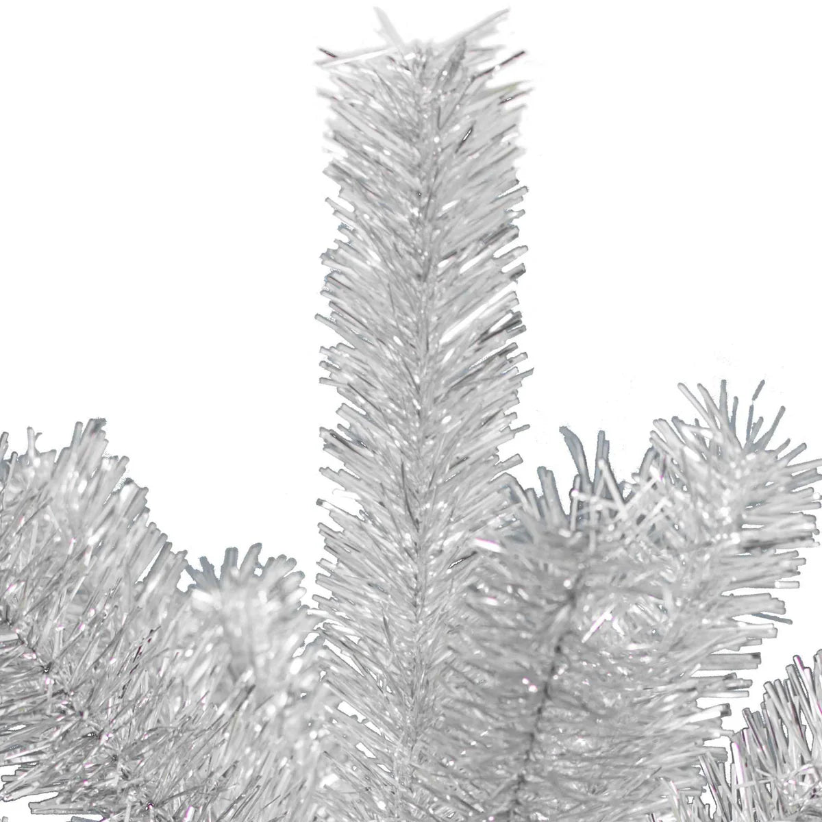 VINTAGE SILVER TINSEL BRANCH TREE
