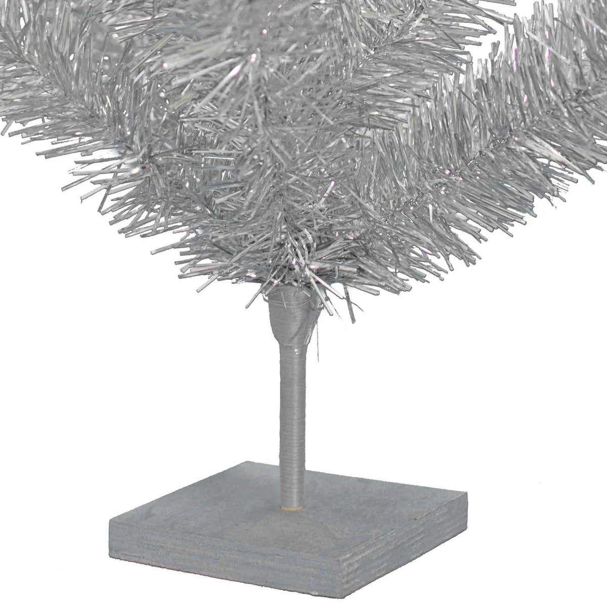 VINTAGE SILVER TINSEL BRANCH TREE