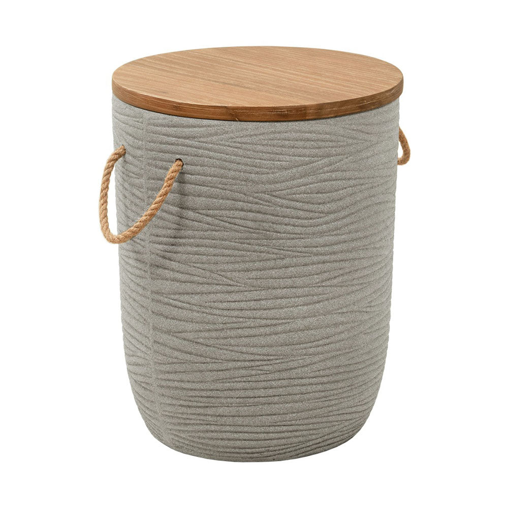 BIBAN SIDE TABLE NATURAL & GRAY