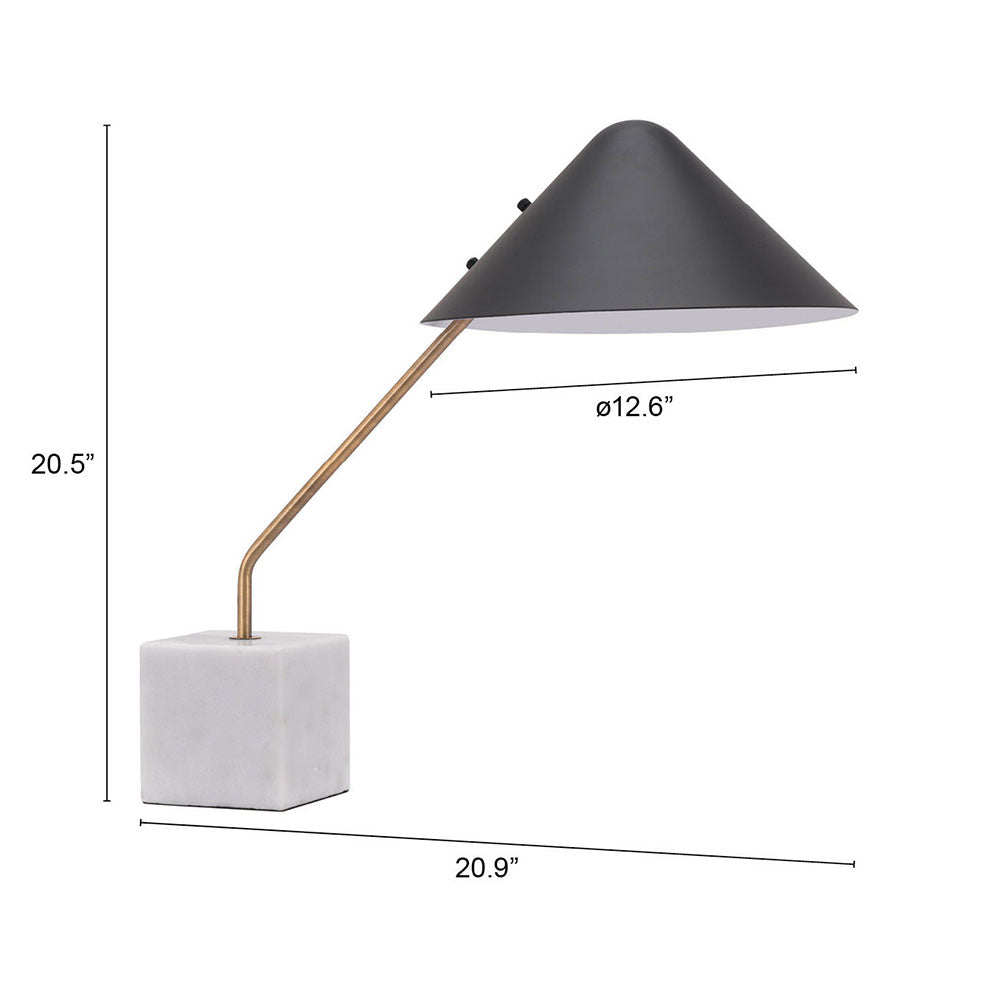 PIKE TABLE LAMP BLACK & WHITE