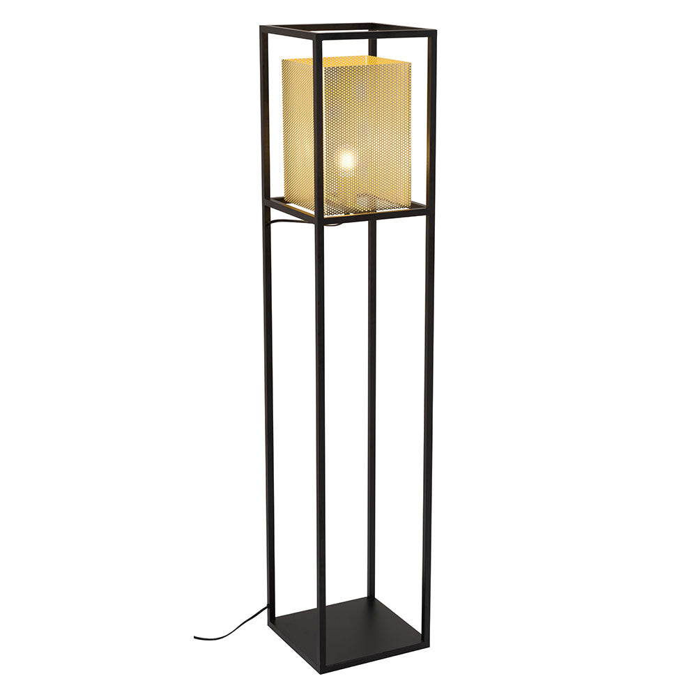 YVES FLOOR LAMP GOLD & BLACK