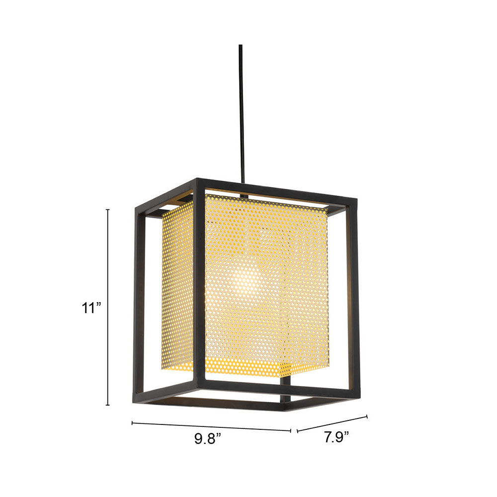 Yves Ceiling Lamp Gold & Black
