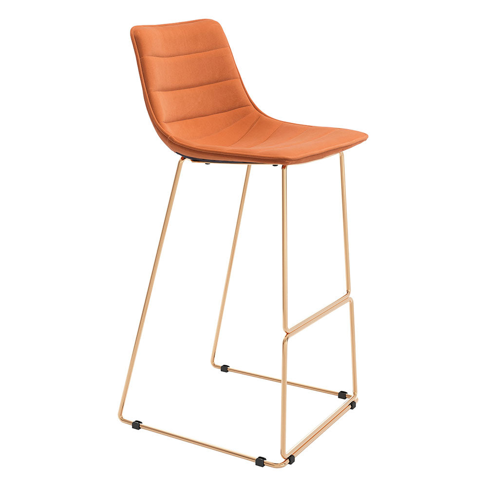 ADELE BARSTOOL ORANGE & GOLD