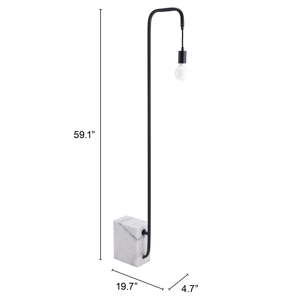 LANCIA FLOOR LAMP BLACK
